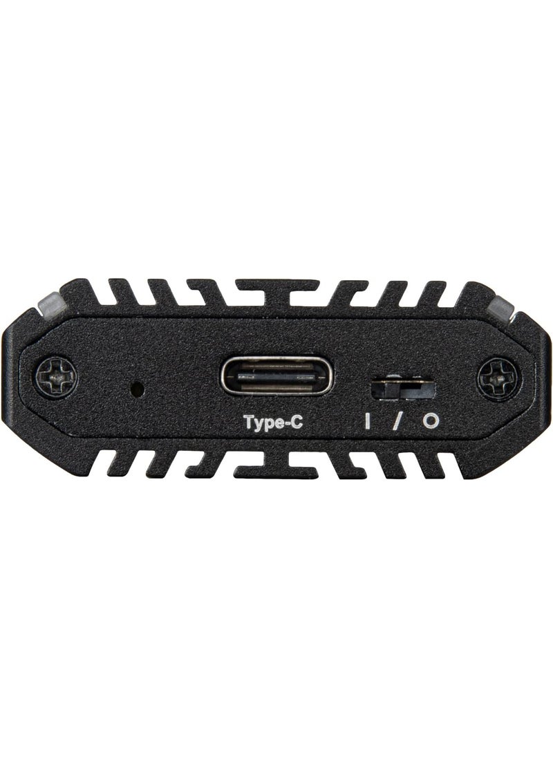 SilverStone SilverStone Technology USBC 32 Gen2 10Gbps NVMe  SATA M2 SSD RGB Enclosure SSTMS13  - Image 2