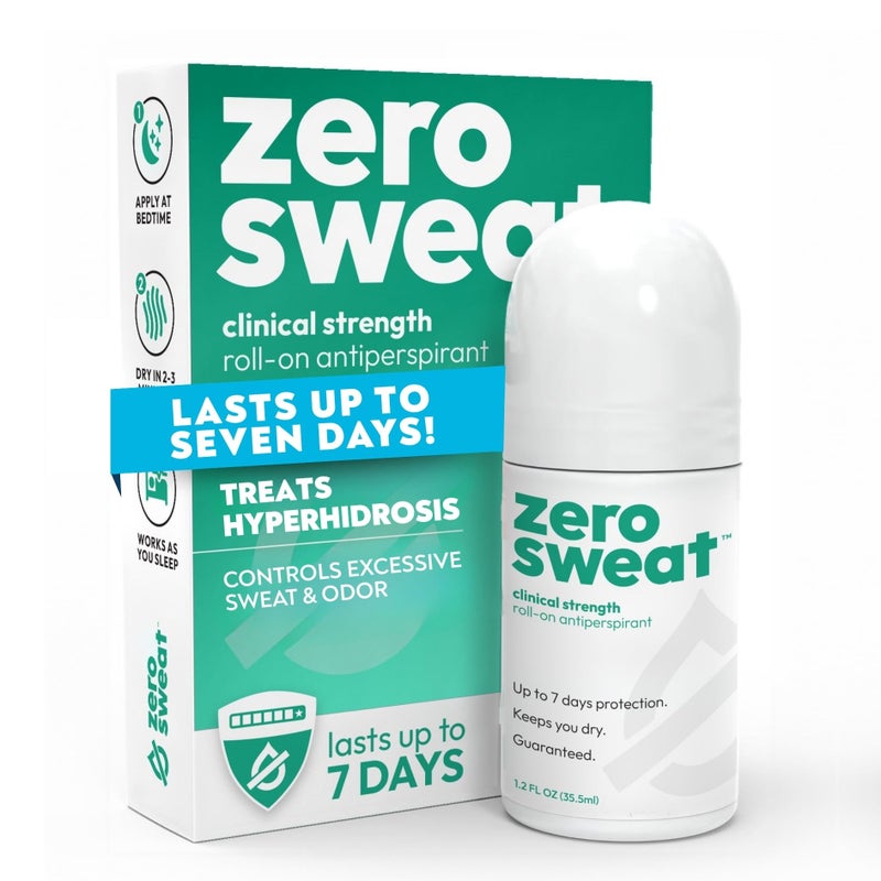 ZeroSweat Antiperspirant Deodorant | Clinical Strength Hyperhidrosis Treatment - Reduces Armpit Sweat 1.2 Fl.Oz (1 Pack) - Image 1