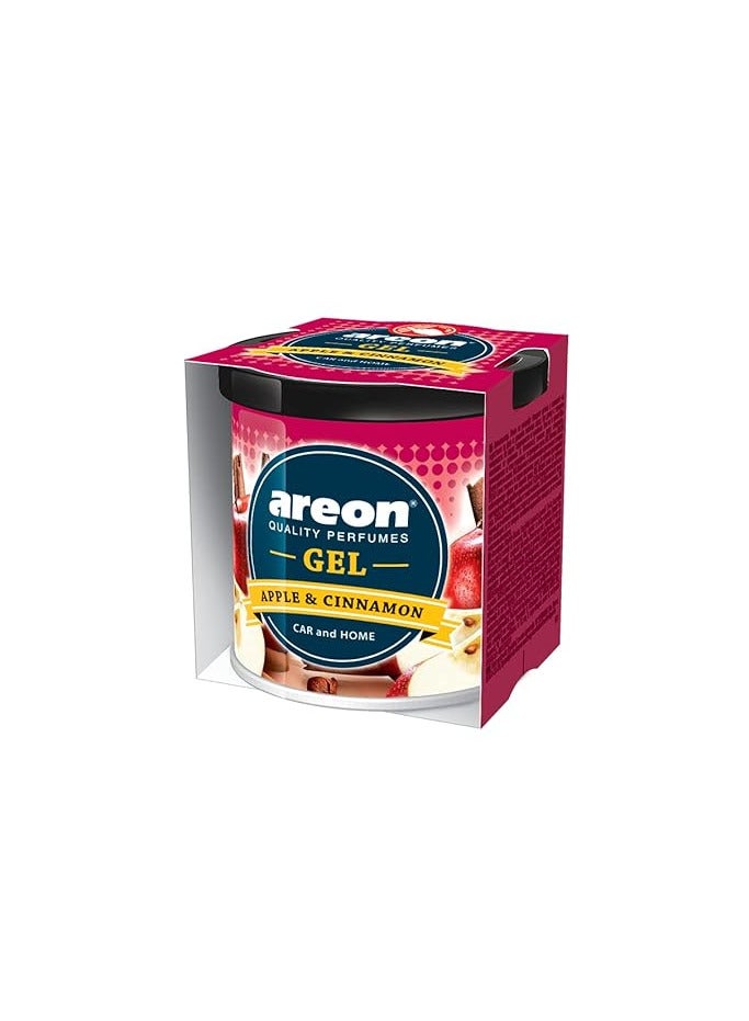 جل علب التفاح والقرفة | عطر طويل الأمد |جل | قم بتحديث كل التصميم الداخلي - السيارة أو المكتب أو منزلك| القضاء على الروائح وتحديث الهواء