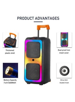 PartyBox Portable Bluetooth Speaker with RGB Lighting, Bluetooth Speaker With Mic, Remote & Wireless Microphone, Subwoofer, FM Radio for Indoor & Outdoor Parties - pzsku/ZE9901596E21D68E8DEE5Z/45/1741090210/221130f2-089c-4a79-98a2-fe90b87317ae