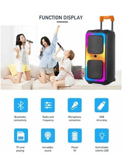 PartyBox Portable Bluetooth Speaker with RGB Lighting, Bluetooth Speaker With Mic, Remote & Wireless Microphone, Subwoofer, FM Radio for Indoor & Outdoor Parties - pzsku/ZE9901596E21D68E8DEE5Z/45/1741090220/bc65e6e7-9eed-4071-9cc4-87a48eaceff0