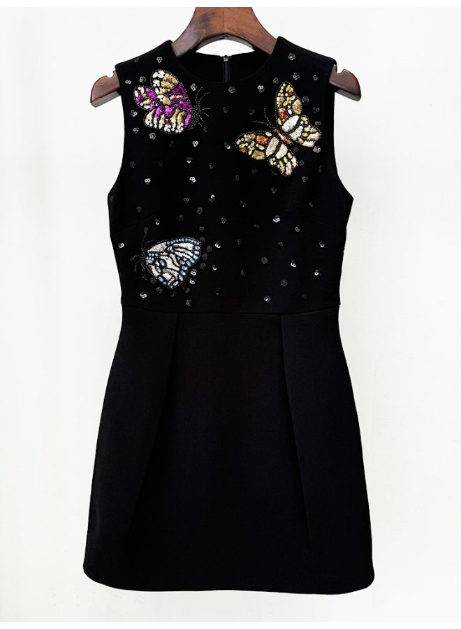 Madam Uniq Embellished Fit-and-Flare Dress - Image 2