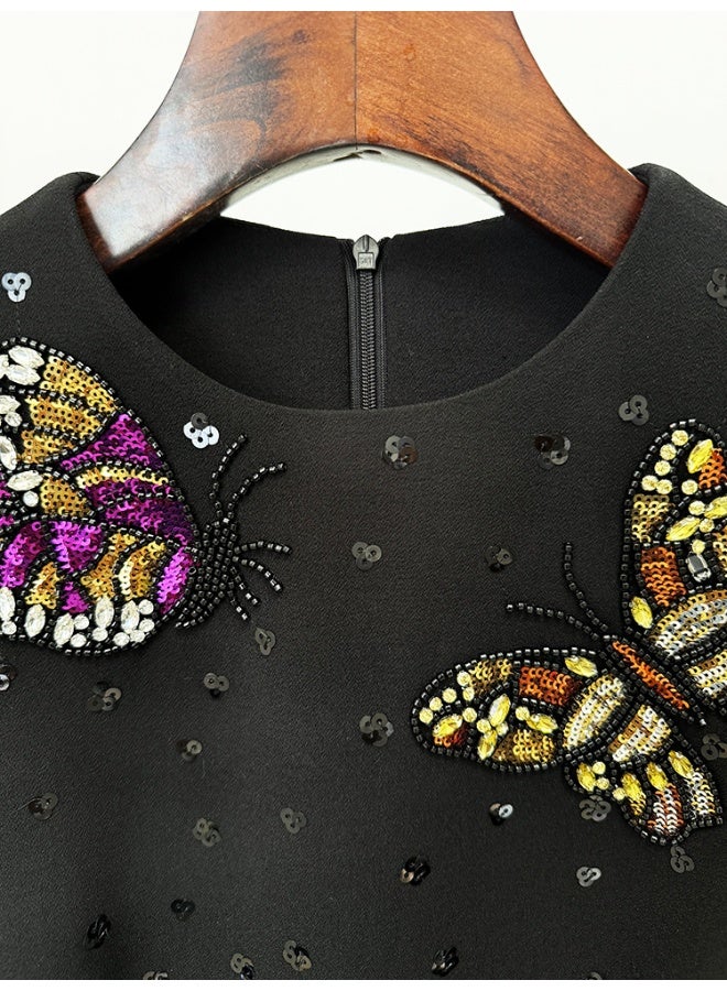 Madam Uniq Embellished Fit-and-Flare Dress - Image 5