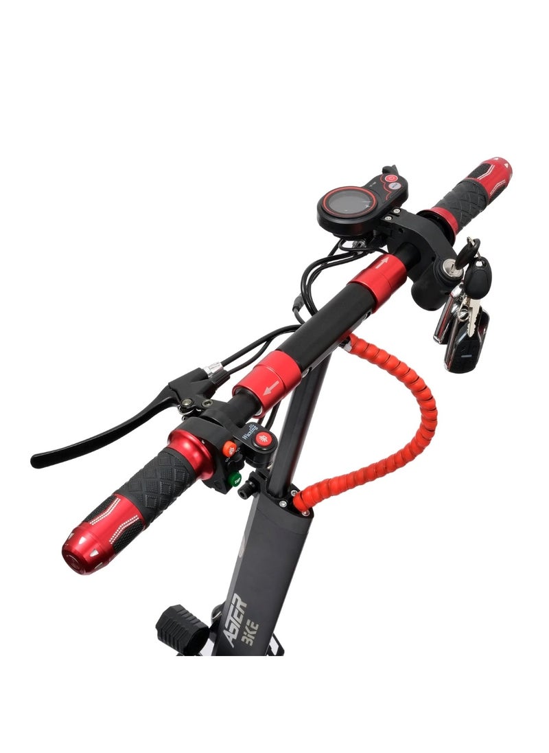 استير E Scooter E10 Motor 2000W كامل قابل للطي 48V 13Ah محسّن من 25 إلى 35 كم يشمل مضاد للسرقة RC أحمر  - Image 2
