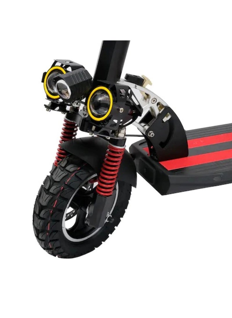 استير E Scooter E10 Motor 2000W كامل قابل للطي 48V 13Ah محسّن من 25 إلى 35 كم يشمل مضاد للسرقة RC أحمر  - Image 3