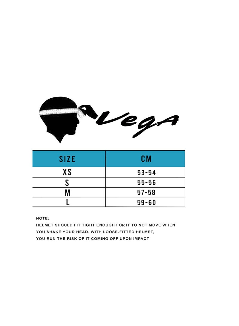 Vega Off Road D/V Secret Dull Anthracite Black Helmet-M - Image 5