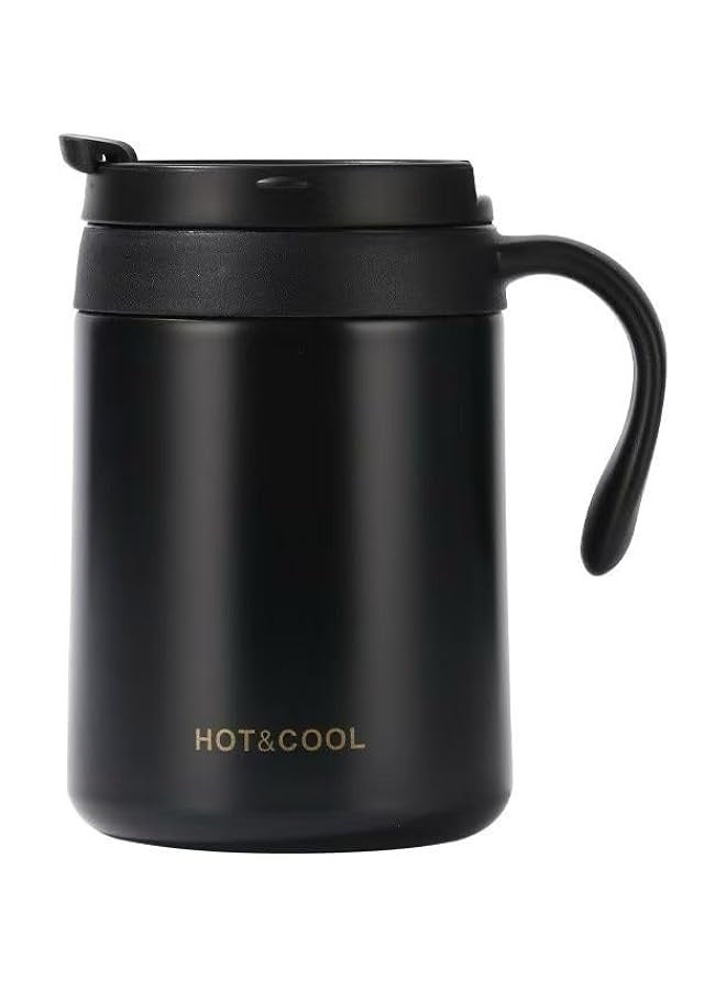 HOT&COOL Travel Coffee Mug - Stainless Steel Vacuum Insulated Tumbler for Hot & Cold Drinks - Spill-Proof, Double Wall Thermal Cup for Home, Office & Outdoor Use (350ml/500ml) - Image 1