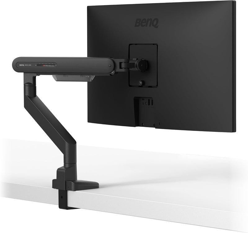 BenQ ErgoArm BSL01 VESA Desk Mount for Screens up to 40" & 10 Kgs. Black | VESA compatible 75×75, 100×100. Fits desk thickness 10–50mm. Top mounting - clamp & grommet. Preset tension for quick setup. black - Image 1