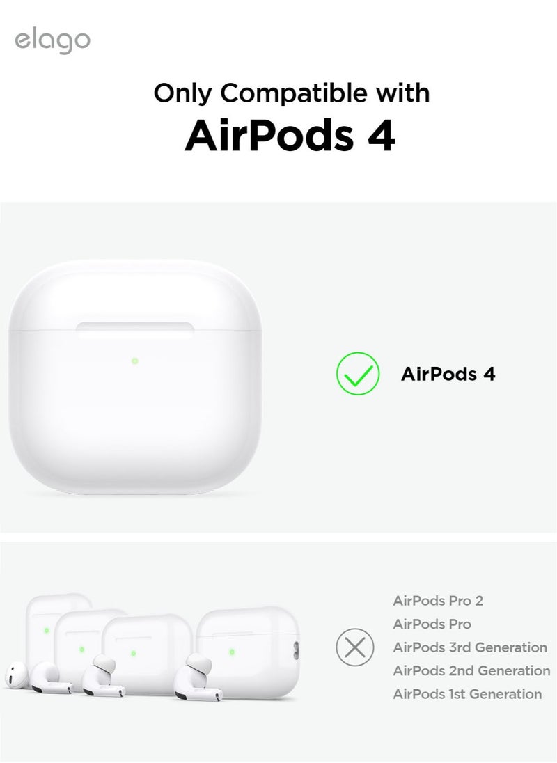 Elago - Pager Hang Compatible with AirPods 4 Case Cover (2024) with Key Chain Included - Black - Image 1