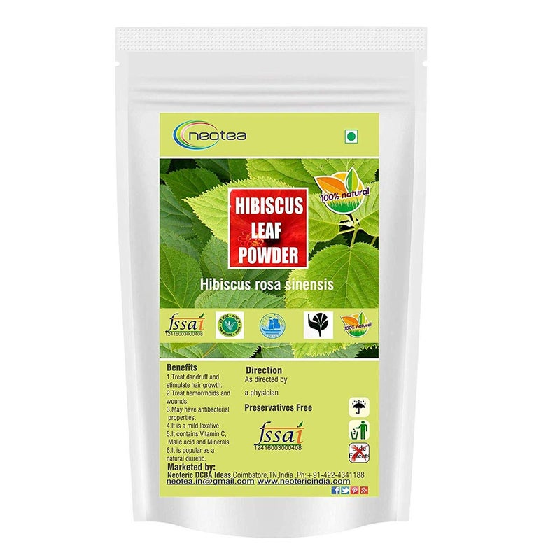 neotea Hibiscus Leaf Powder  Sembaruthi Ilai  300GM 1058 OZ  Natural Hair Fall Treatment Promotes Hair Growth ChemicalFree Hair Wash