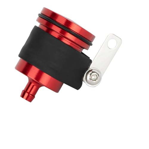 PSLER Motorcycles Brake Reservoir Fluid - Front Rear Oil Cup Catch Can Tank Cnc Aluminum for YZF R1 R3 R6 R25 R15 R125 600R Monster 821 Stripe Dark 1200 S Stripe 1100S 1100 EVO Red - Image 1