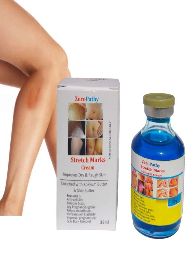 Zero Pathy ZeroPathy 35ml Stretch Mark & Scar Healing Lotion FACE CREAM- Ayurvedic Repair for Burn Spots, Pimple Scars, Skin Pigmentation - No Harmful Chemicals - Image 1
