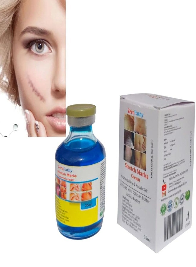 Zero Pathy ZeroPathy 35ml Stretch Mark & Scar Healing Lotion FACE CREAM- Ayurvedic Repair for Burn Spots, Pimple Scars, Skin Pigmentation - No Harmful Chemicals - Image 2