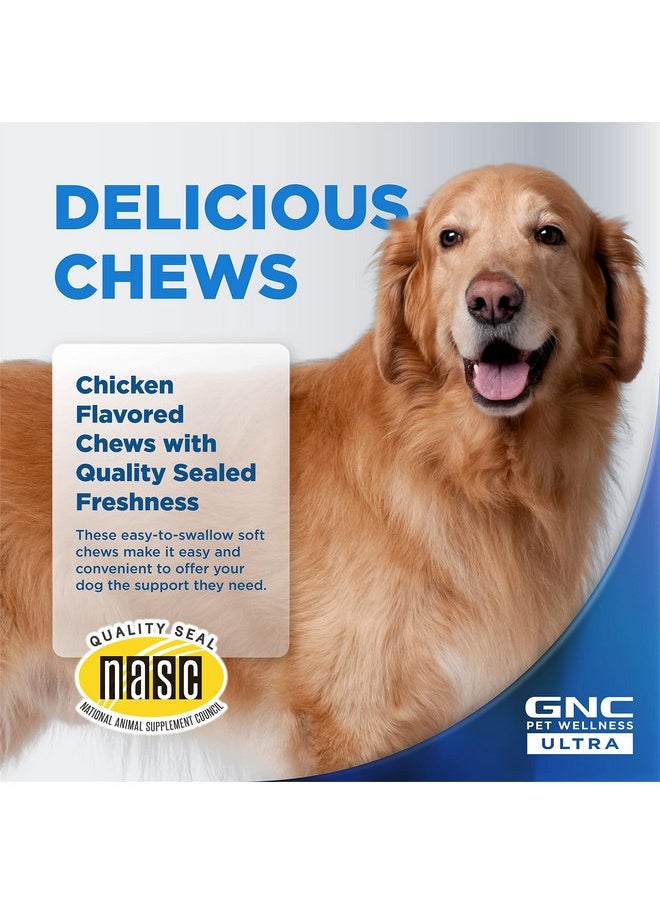 GNC - GNC Pets ULTRA Skin & Coat Soft Chews, All Dogs, Chicken Flavor. 60-ct in a 16-oz Canister | Daily Supplement for Skin & Coat for Dogs in Chewable Chicken Flavor - Image 1