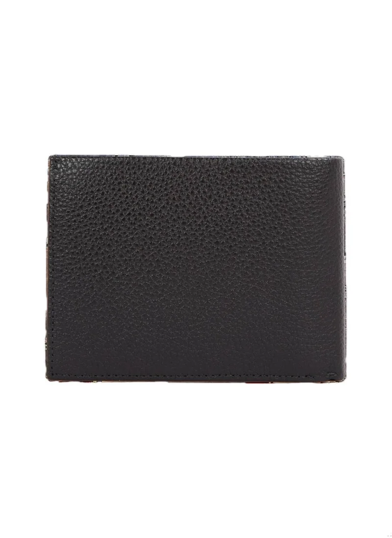 CALVIN KLEIN Men's Leather RFID Trifold Wallet, Black