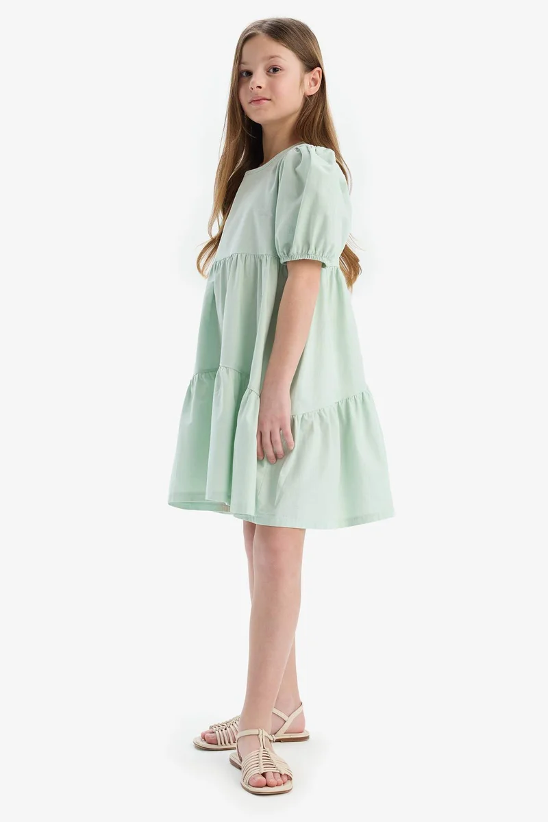 ديفاكتو Regular Fit Short Sleeve Woven Dress