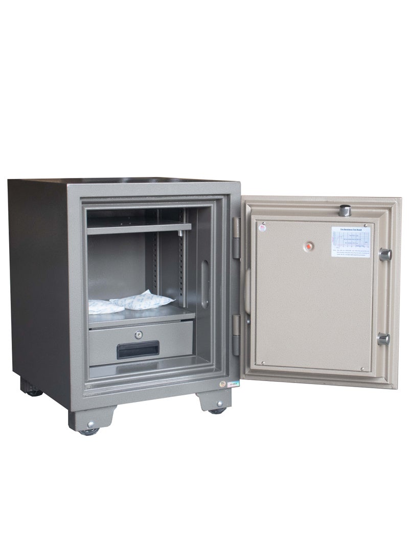 LOTFY GROUP LGSafe LG60E4 Fireproof Safe Box - Anti-Burglar Safe with an Adjustable Shelf, Digital Keypad and Dual Locks Besides an Internal Lockable Drawer  (H60 x W46 x D49 CM, 100KG) - Made in Vietnam - Image 3