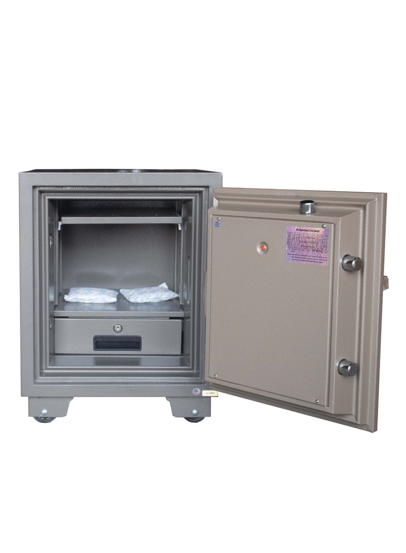 LOTFY GROUP LGSafe LG60E4 Fireproof Safe Box - Anti-Burglar Safe with an Adjustable Shelf, Digital Keypad and Dual Locks Besides an Internal Lockable Drawer  (H60 x W46 x D49 CM, 100KG) - Made in Vietnam - Image 4