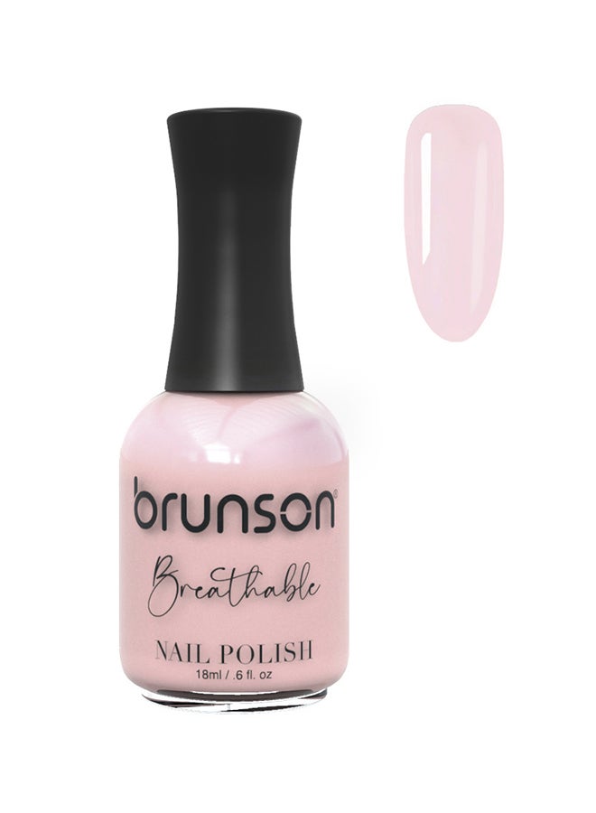 brunson Breathable Nail Polish Halal nail polish Wudu friendly Quick-Dry Vegan long lasting but easy peel off   18ml BH033