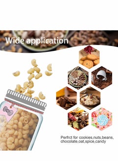 Excefore Mason Jar Ziplock Bags, 30Pcs Multi-Size Resuable Bottle Pattern Zipper Sealed Snacks Sandwich Airtight Food Storage Pouch for Kitchen Travel Camping Organizer and Kids  - Image 3
