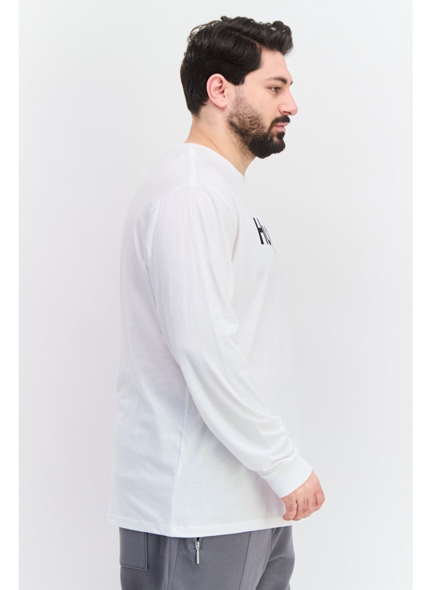Hurley - Men Sportswear Fit Long Sleeve Outdoor T-Shirt, White - Image 1