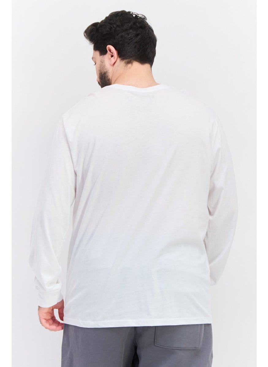 Hurley - Men Sportswear Fit Long Sleeve Outdoor T-Shirt, White - Image 1