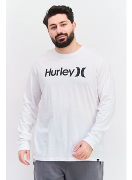 Men Sportswear Fit Long Sleeve Outdoor T-Shirt, White