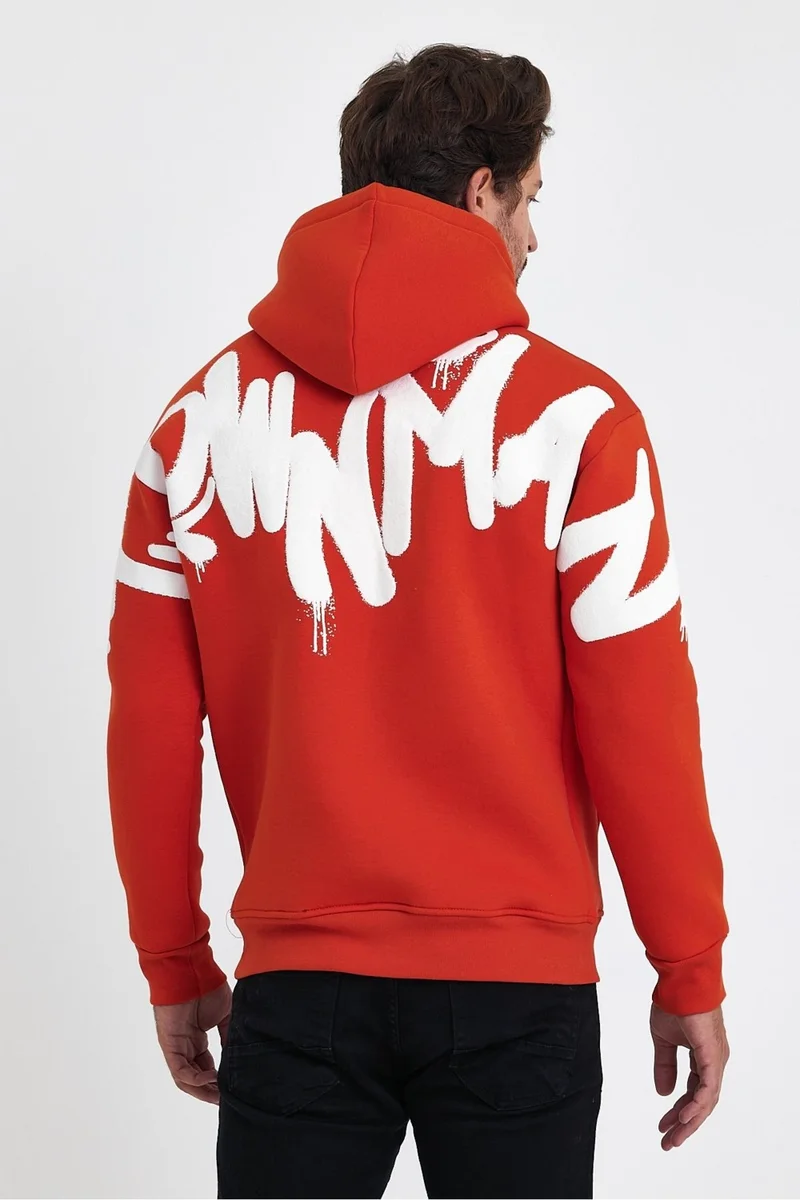 كوول تارز Cool Style Men's Standard Fit Regular Cut Polar Fleece Inside 3 Thread Hooded Cotton Sweatshirt