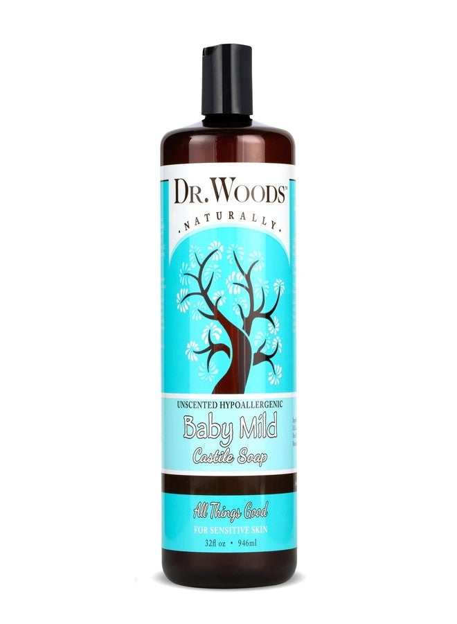 Dr. Woods Unscented Baby Mild Castile Soap, 32 Ounce - Image 1