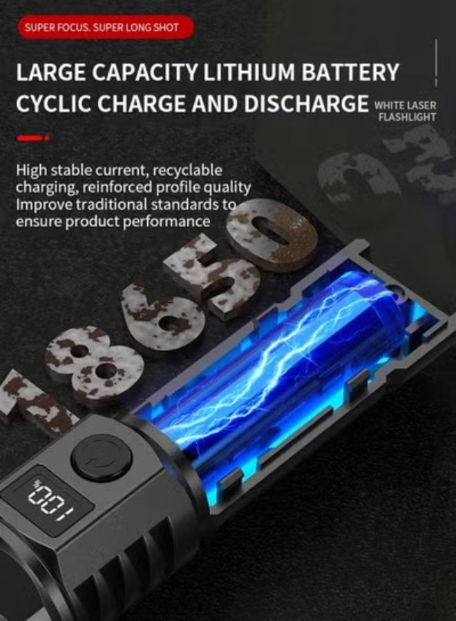 Flashlight,Rechargeable Flashlight High Lumens, LED Flashlight Super Bright, Handheld Flashlight, Powerful Flashlights for Camping Hiking Emergencies, USB Rechargeable Torch Light, Waterproof Flashlight Portable Outdoor Flashlights - Image 4