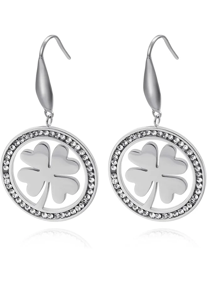 Lee Cooper Women's Stainless Steel Silver Plating Earrings
