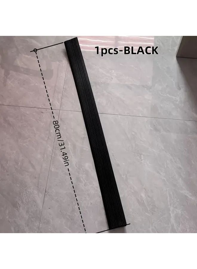 31.5 Inch Black Rubber Ramp Non Skid Surface for Wheelchairs Strollers Carts - Image 5