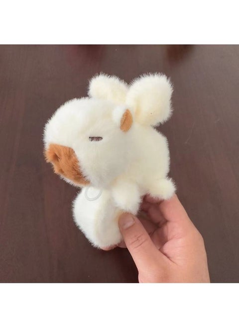 Cyber Celebrous Capybara Snap Ring Roll Hand Capibala Wagging Tail Bracelet Plush Toy Doll Machine Doll Gift-Specification:Flapping Wings Capybara Rice-Color:18*23cm