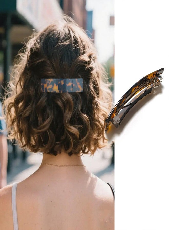 Markuii Large Hair Barrette for Women Acetate Rectangle Not Easy to Break French Hair Clips for Thick Hair, 3 Pack - Image 5
