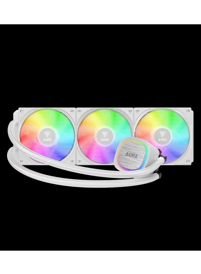 GAMDIAS Gamdias AURA GL360 V2 CPU White Liquid Cooler  - Image 2