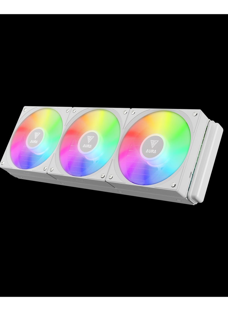 جامدياس AURA GL360 V2 مبرد مائي للمعالج أبيض