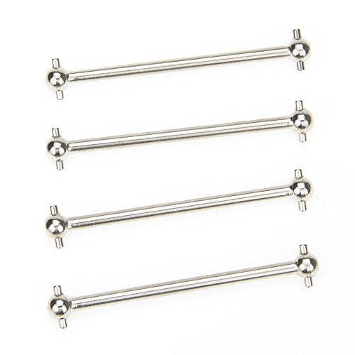 COJOYS Dogbone Universal Drive Joint Cup Shaft 61mm Steel Silver for RC Hobby Model Car HPI HSP,COJOYS,4PCS (Silver) - Image 2