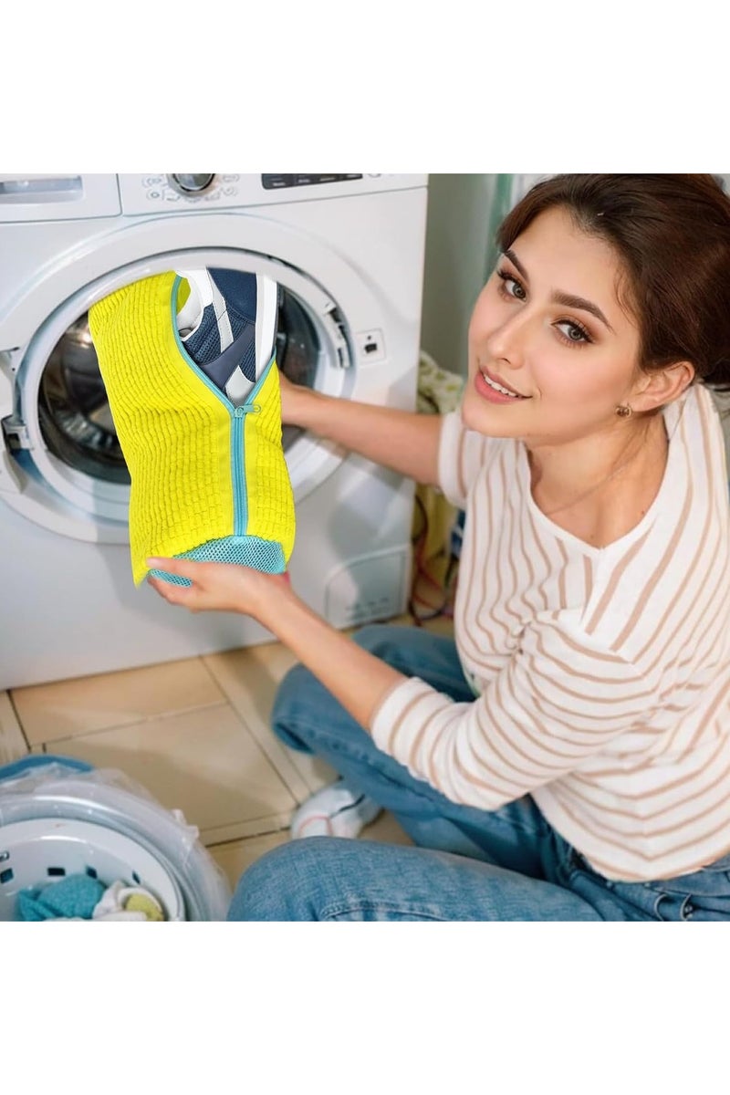Shoe, Boot, and Sneaker Washing Bag - Washing Machine Bag - Reusable and Hangable Shoe Washing Bag for Washer and Dryer, Washing Machine Shoe Bag for All Types and Sizes of Shoes Multiple Colors