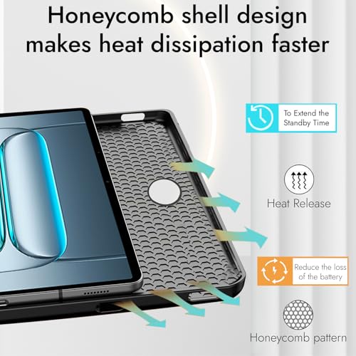 Robustrion Cover for OnePlus Pad Lite 11 inch Cover Case, Deer Flip Cover Case for OnePlus Pad Lite Tablet Cover 11" - Black - Image 3