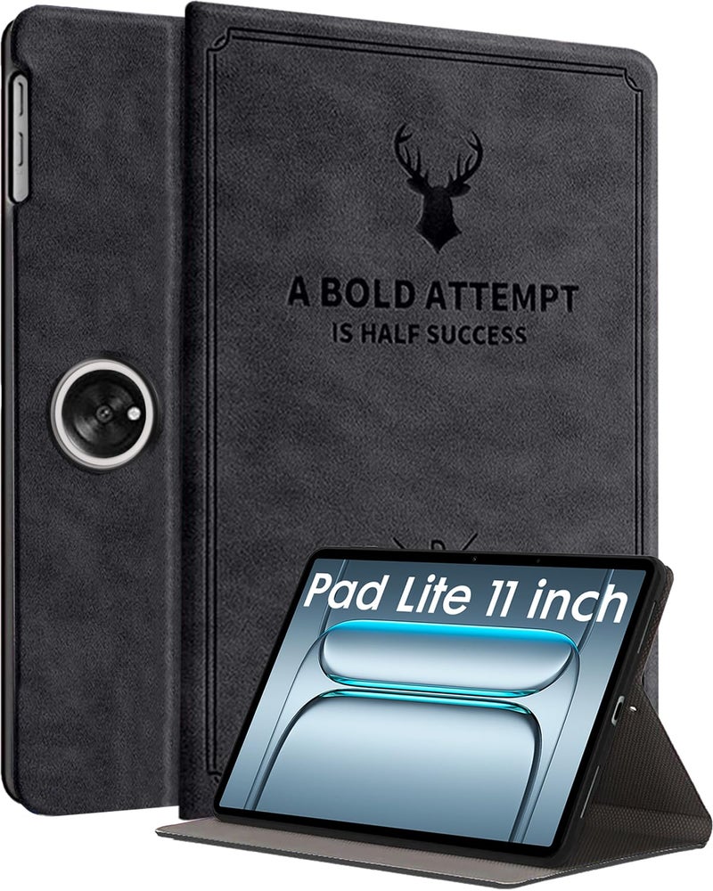 Robustrion Cover for OnePlus Pad Lite 11 inch Cover Case, Deer Flip Cover Case for OnePlus Pad Lite Tablet Cover 11" - Black - Image 1