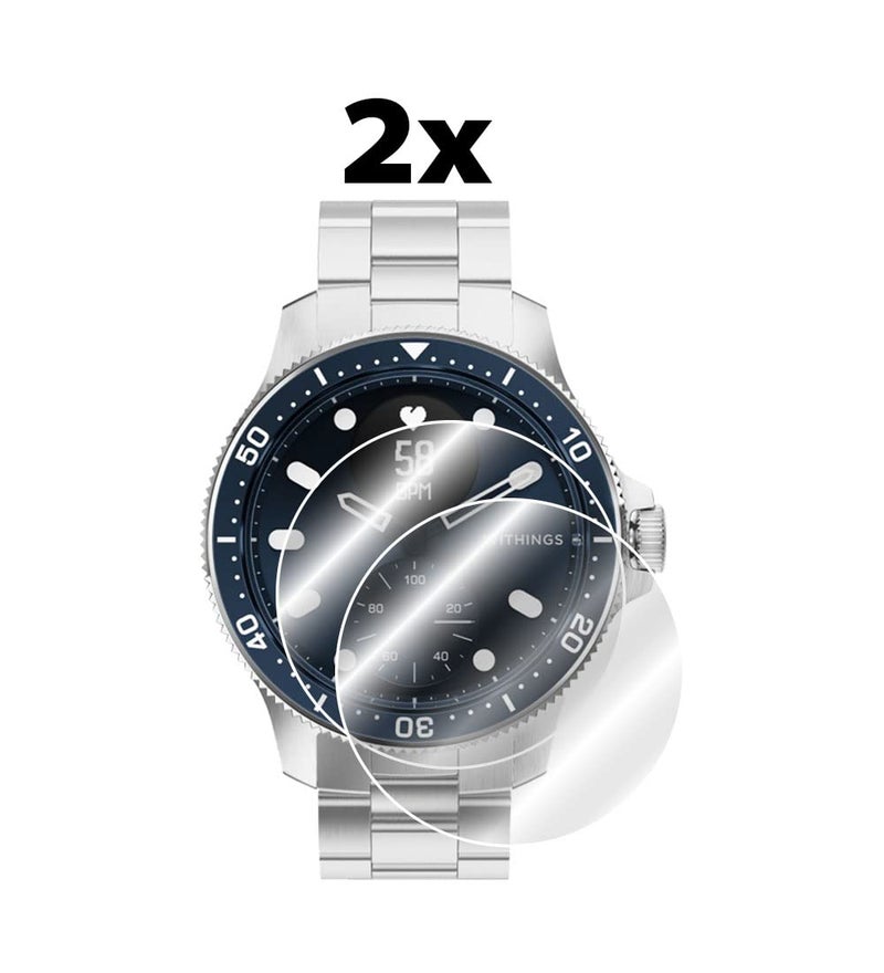 IPG for Withings ScanWatch Horizon 42mm Hydrogel Screen Protector (2 Units) Invisible HD Clear Film Anti Scratch Guard-Smooth/Self-Healing/Bubble for Horizon42mm - Image 2