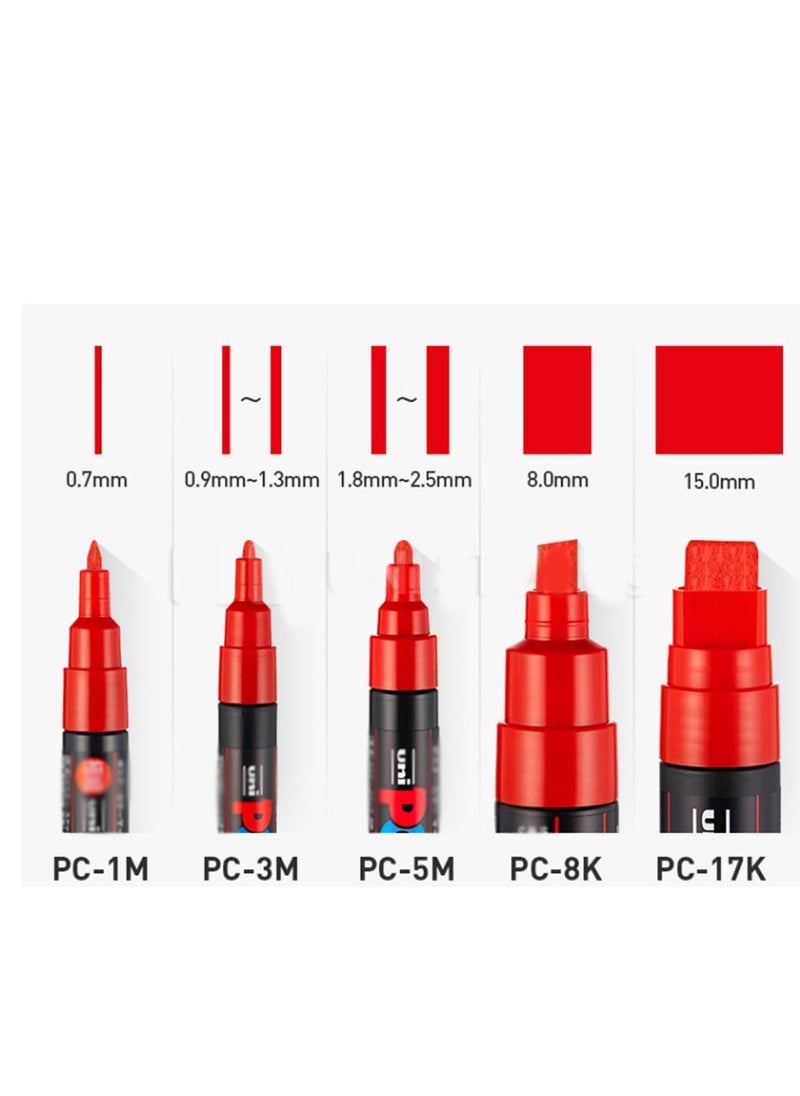 8-Piece Thicker Tip Paint Marker Set Multicolour PC-8K