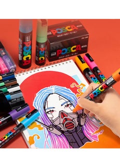 POSCA 8-Piece Thicker Tip Paint Marker Set Multicolour PC-8K  - Image 2