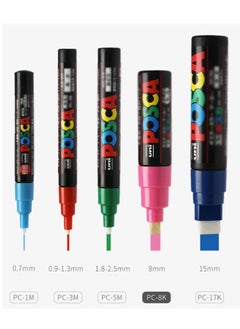 POSCA 8-Piece Thicker Tip Paint Marker Set Multicolour PC-8K  - Image 5