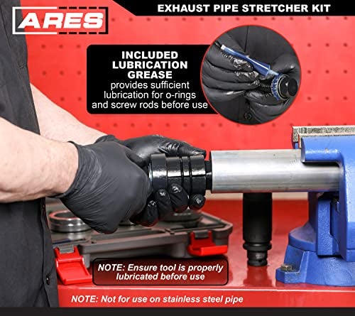 ARES 14025 – Exhaust Pipe Expander Kit – Widens Exhaust Pipes from 1-5/8-Inches to 4-1/4-Inches in Diameter – 7-Piece Impact Rated Kit Includes Heavy Duty Storage Case - Image 4