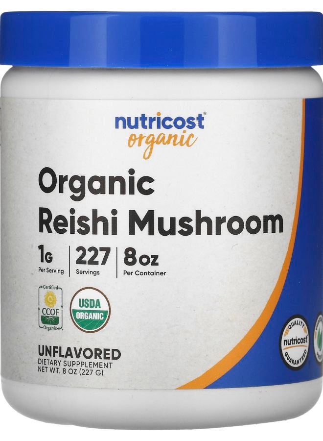 Nutricost Organic Reishi Mushroom Unflavored 8 oz (227 g)
