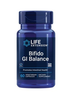 Bifido Gi Balance Probiotics Bifidobacterium Longum Bb536 (2 Billion Cfu) Supplement Support Healthy Gut & Digestive Health Glutenfree Vegetarian 60 Capsules