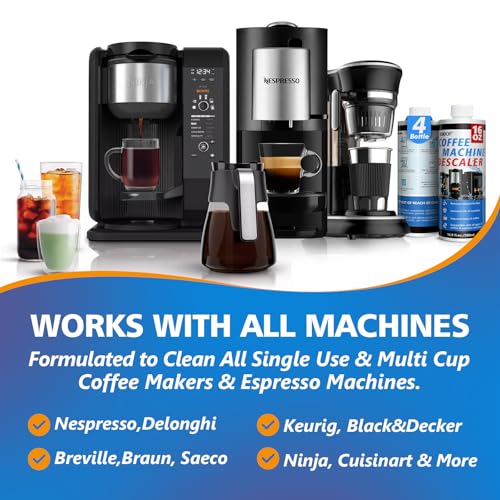 USKICH Coffee Machine Cleaner Descaler Tablets 34 Pack, Coffee Maker Cleaner for Keurig, Ninja, Breville, Delonghi, Nespresso, Miele,Espresso Machine Cleaning Tabs,Descaling Solution for Coffee Pot Maker - Image 4