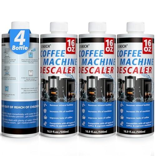 USKICH Coffee Machine Cleaner Descaler Tablets 34 Pack, Coffee Maker Cleaner for Keurig, Ninja, Breville, Delonghi, Nespresso, Miele,Espresso Machine Cleaning Tabs,Descaling Solution for Coffee Pot Maker - Image 1