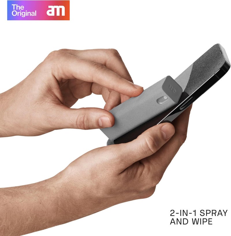 am Screen Cleaner with Microfiber Cloth – All-in-One Screen Cleaner Spray for LED TV, OLED Monitor, Car Screen, MacBook, Computer Screen, iPad & Mobile Phone (Black, Grey, Light Grey, 3 Pack) - Image 2